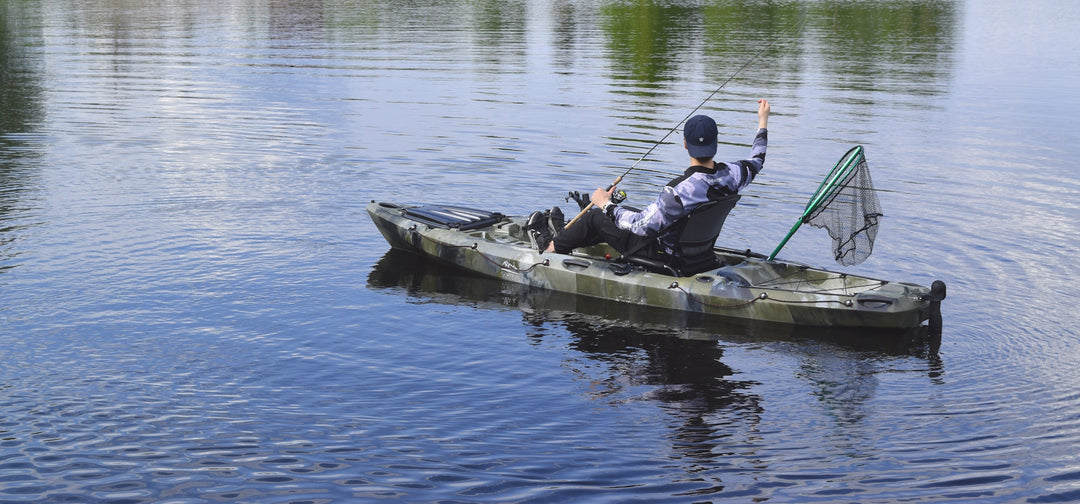 Saimaa Kayaks kalastuskajakki kalastajan käytössä