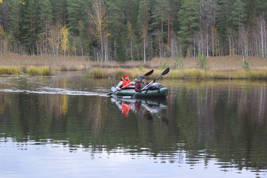 Saimaa Kayaks packraft Adventure Twin kahden melojan käytössä
