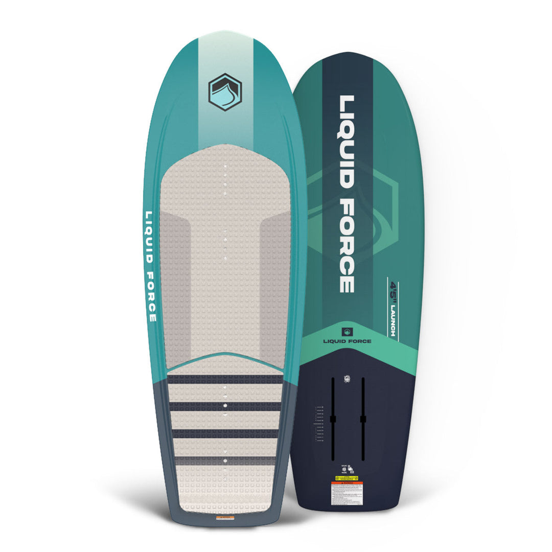 Liquid Force Launch foil-lauta päältä ja pohjasta