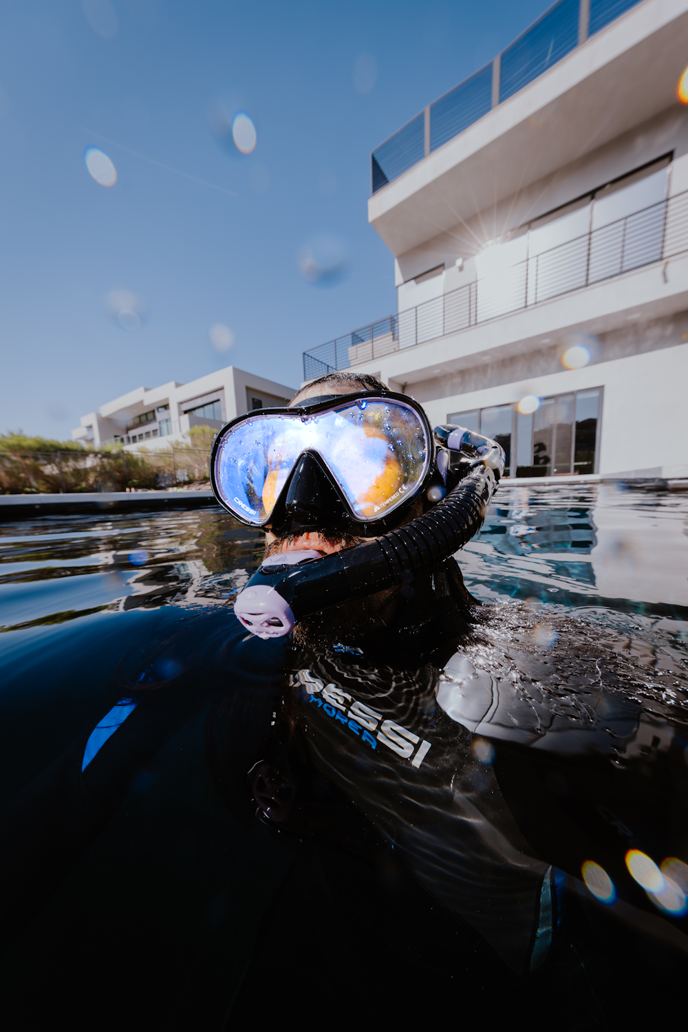 Cressi x  Steve Aoki HiroQuest snorkkelisetti, Limited Edition Black/Turquise