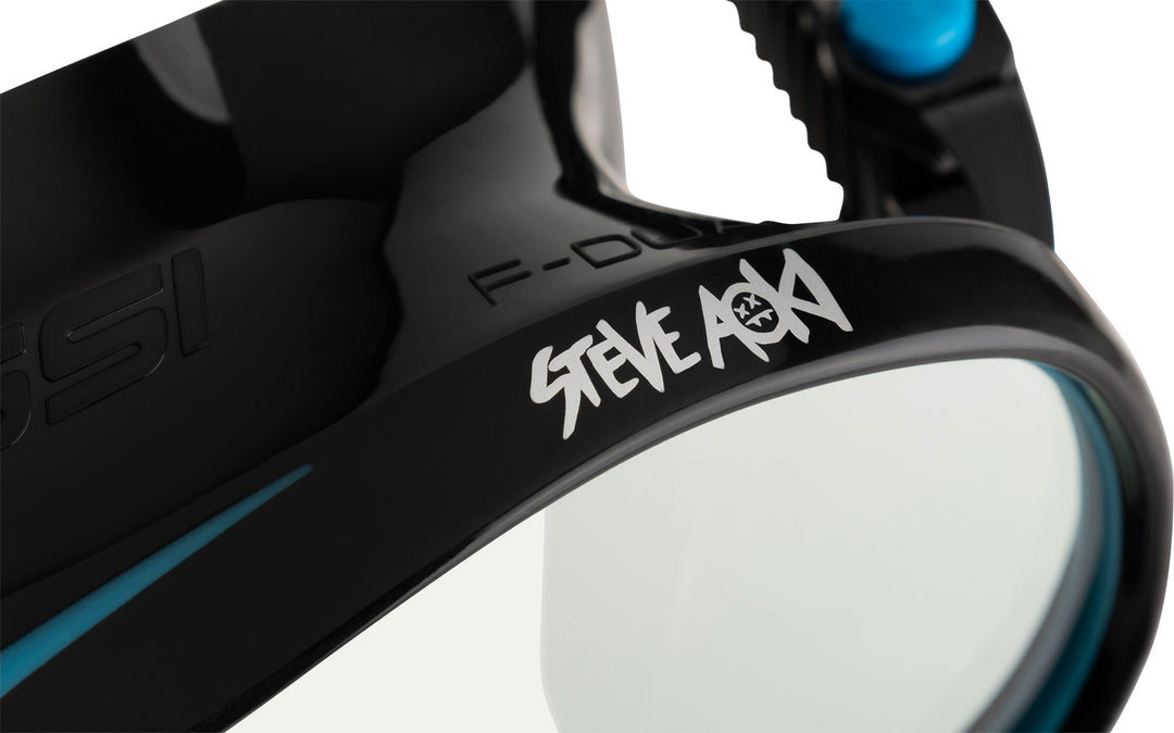 Cressi x  Steve Aoki HiroQuest snorkkelisetti, Limited Edition Black/Turquise