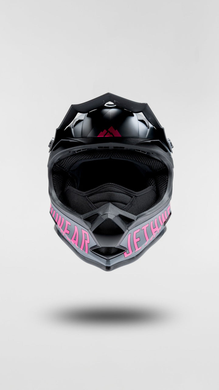 Phase Helmet - Black/Grey/Pink