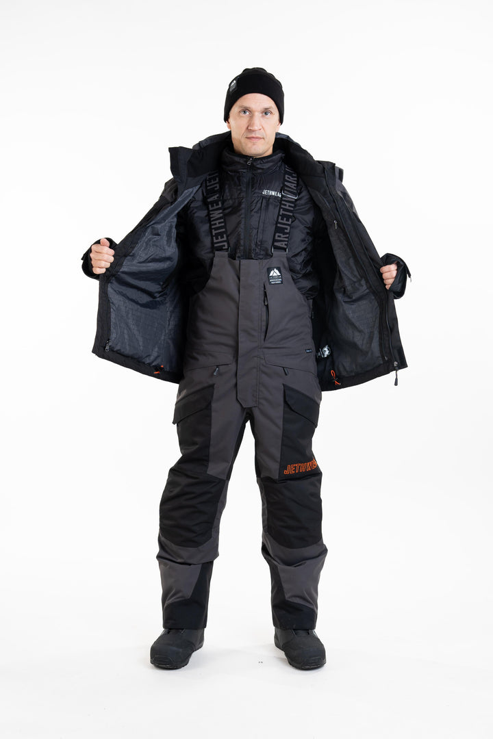 Adapt Jacket - Black/Iron/Orange, 3-in-1 yhdistelmätakki