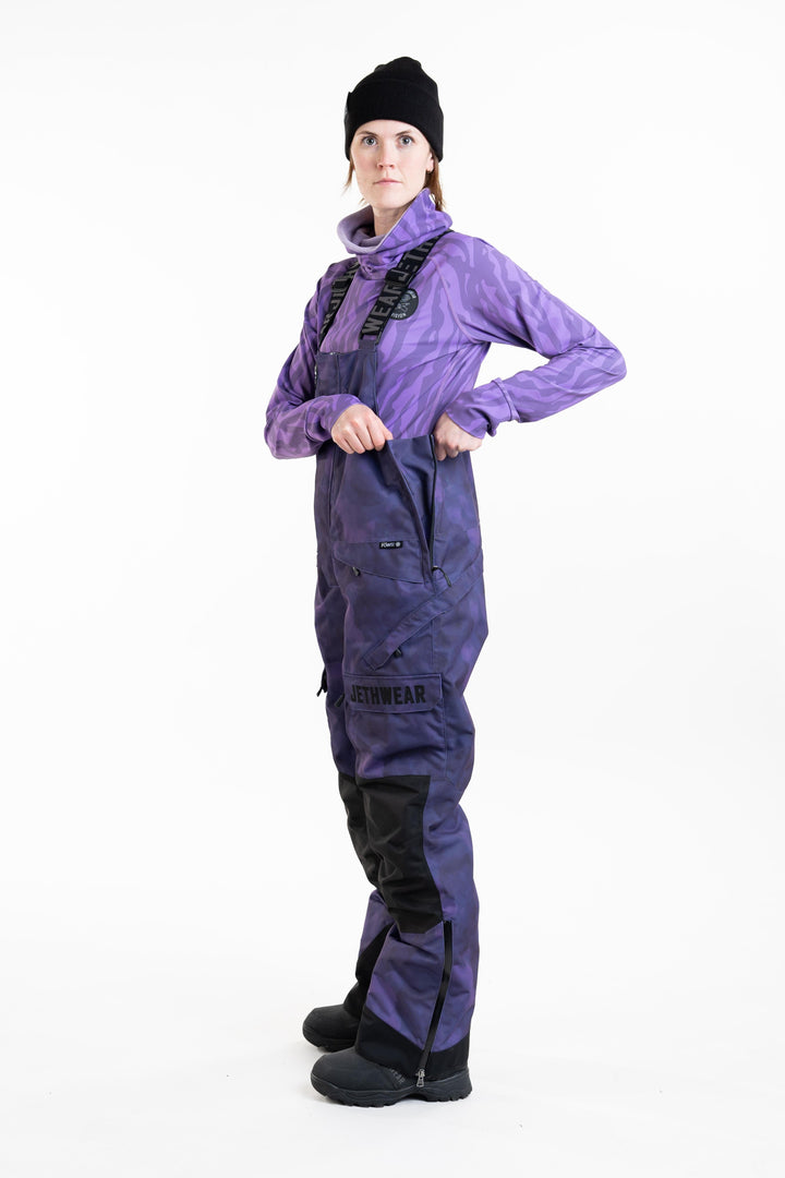 W's Treeline Bib Pant - Purple TieDye - 60g vuori