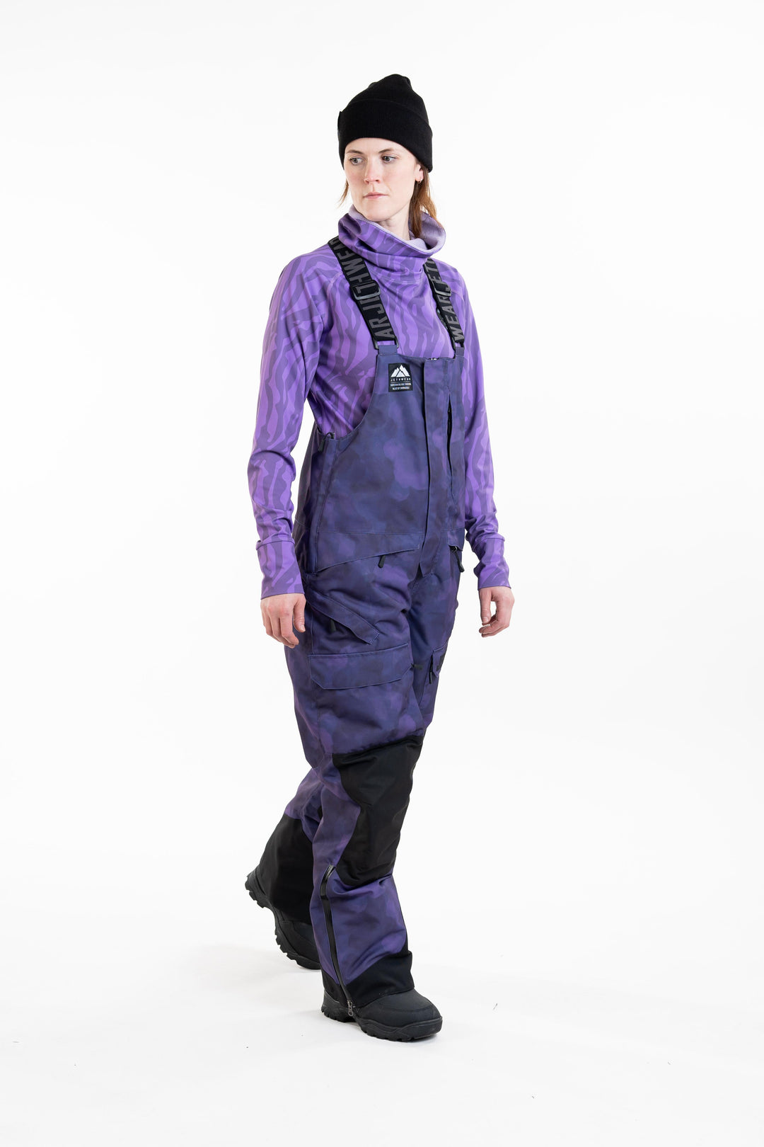 W's Treeline Bib Pant - Purple TieDye - 60g vuori
