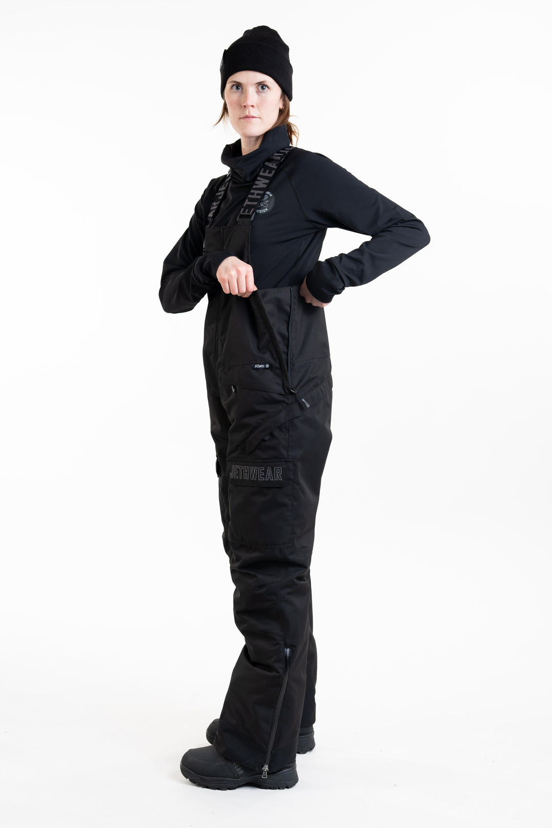 W's Treeline Bib Pant - Black - 60g vuori