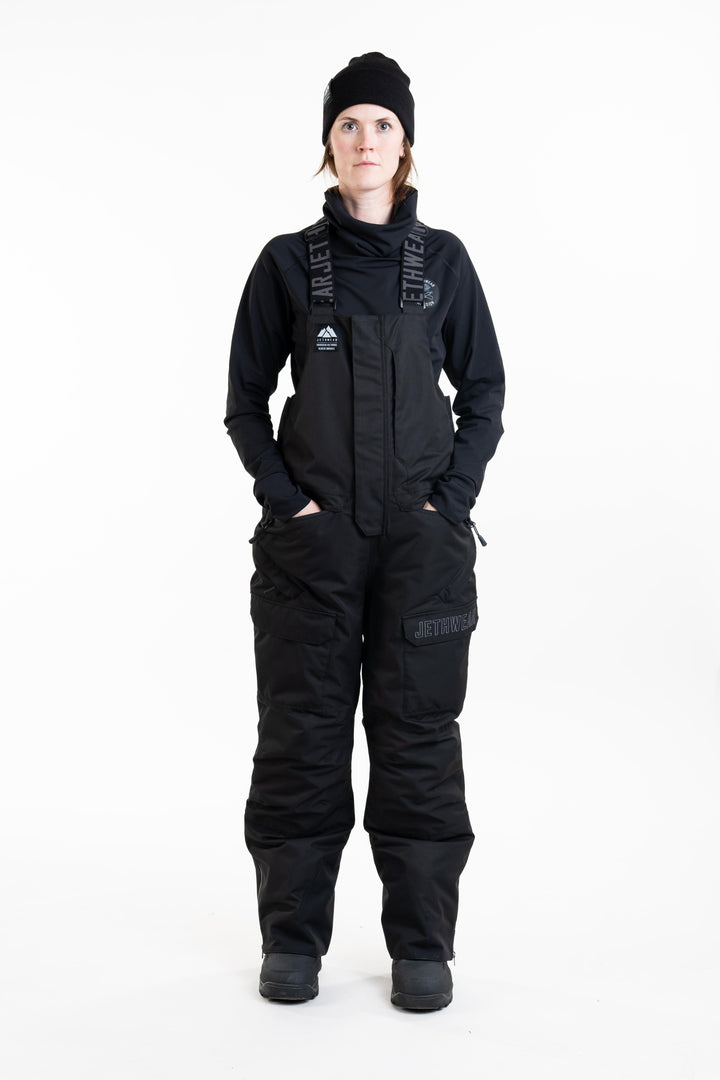 W's Treeline Bib Pant - Black - 60g vuori
