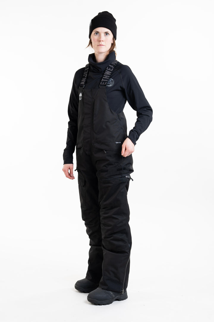 W's Treeline Bib Pant - Black - 150g vuori