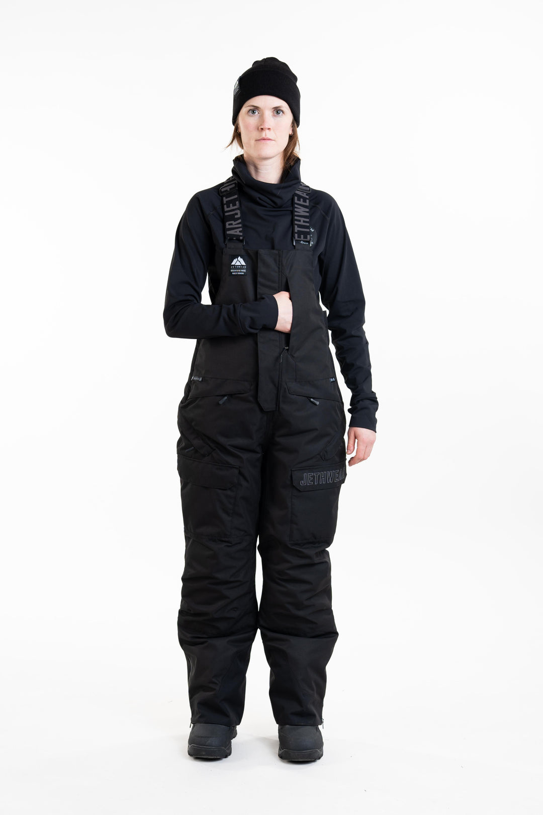 W's Treeline Bib Pant - Black - SAFE (kelluttava)