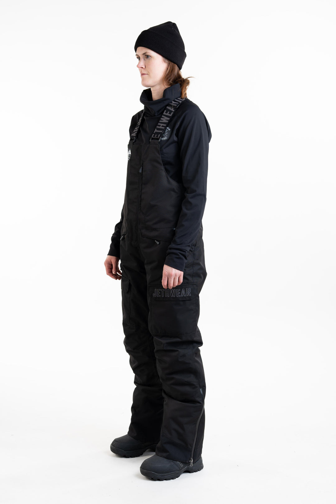 W's Treeline Bib Pant - Black - SAFE (kelluttava)