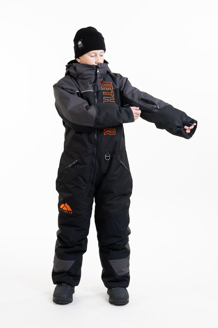 Odin & Olivia - Kids - Black/Iron/Orange - SAFE (kelluttava)