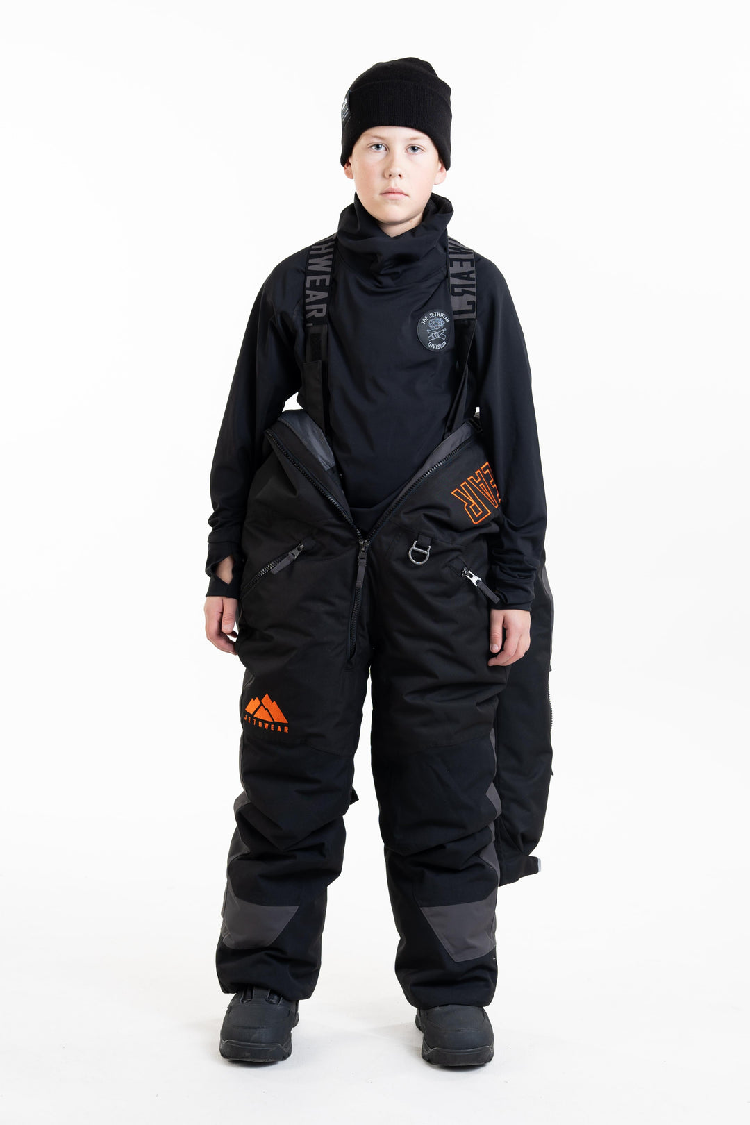 Odin & Olivia - Youth - Black/Iron/Orange - SAFE (kelluttava)