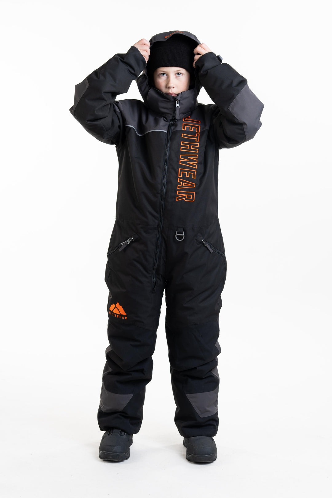 Odin & Olivia - Kids - Black/Iron/Orange - SAFE (kelluttava)