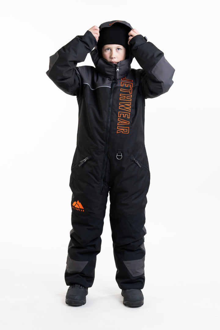 Odin & Olivia - Kids - Black/Iron/Orange - SAFE (kelluttava)