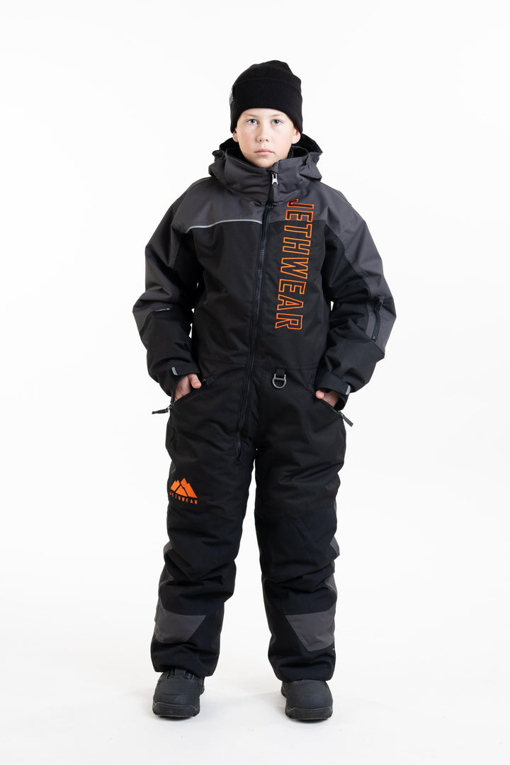 Odin & Olivia - Kids - Black/Iron/Orange - SAFE (kelluttava)