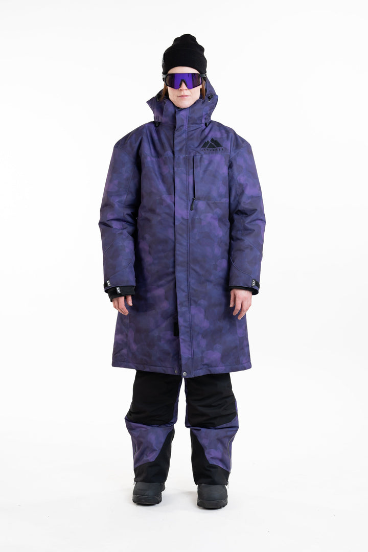 PIT COAT Lämmittelytakki - Purple TieDye