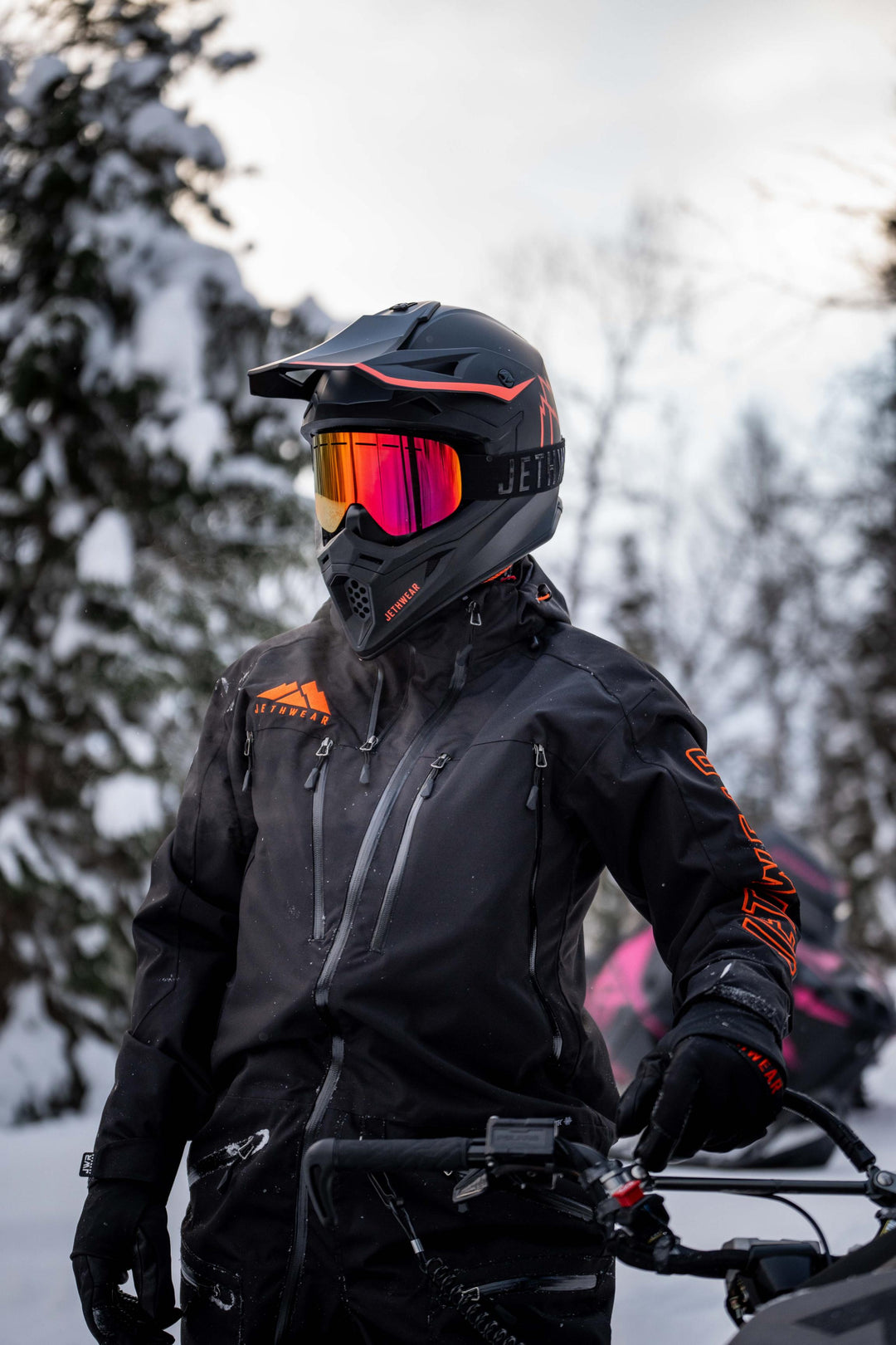 Force Helmet - Black/Grey/Orange