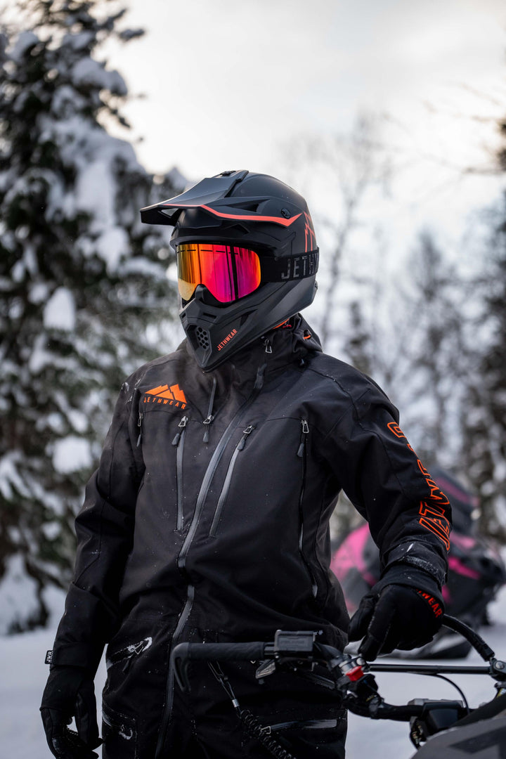 Force Helmet - Black/Grey/Orange