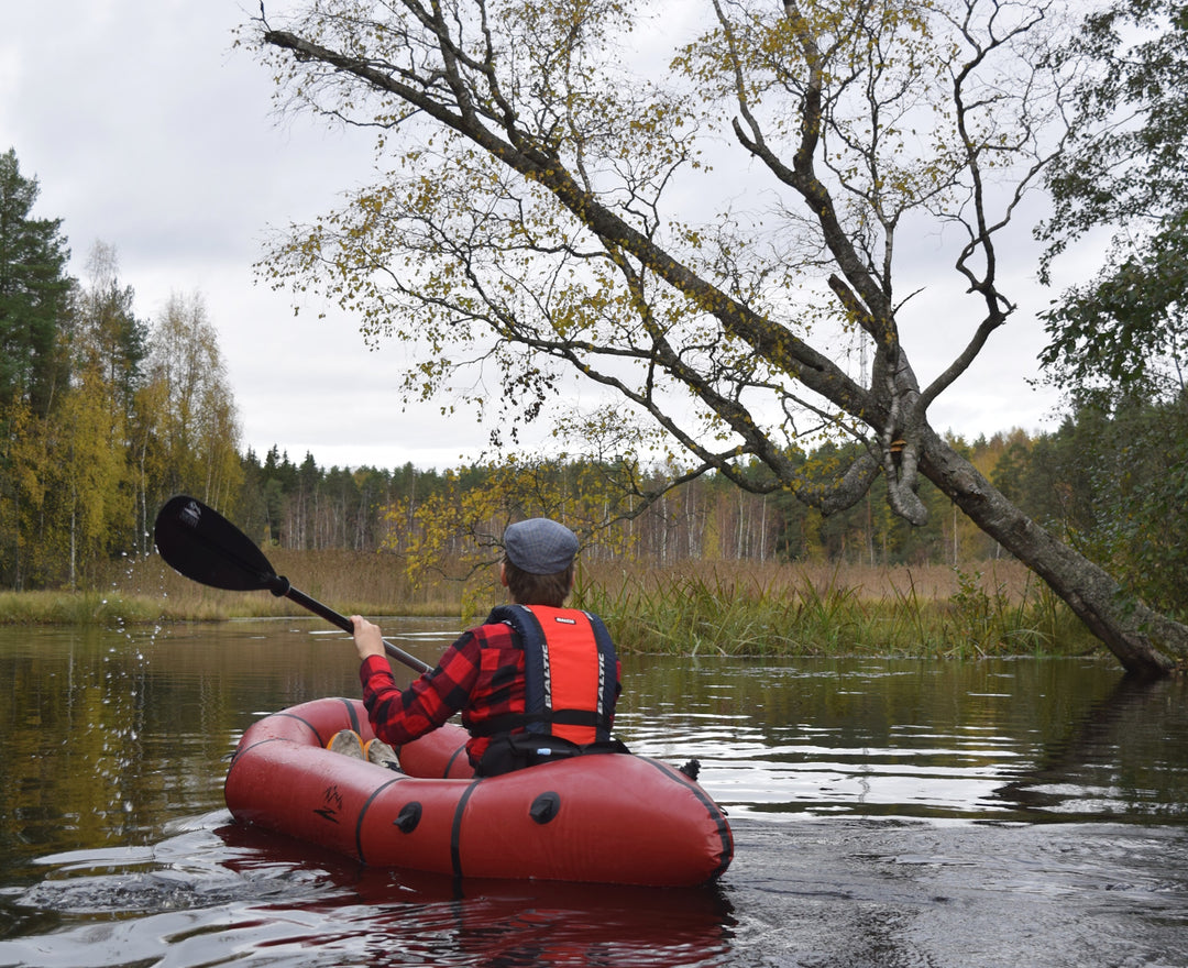 Packraft Trek Viininpunainen Yleismalli