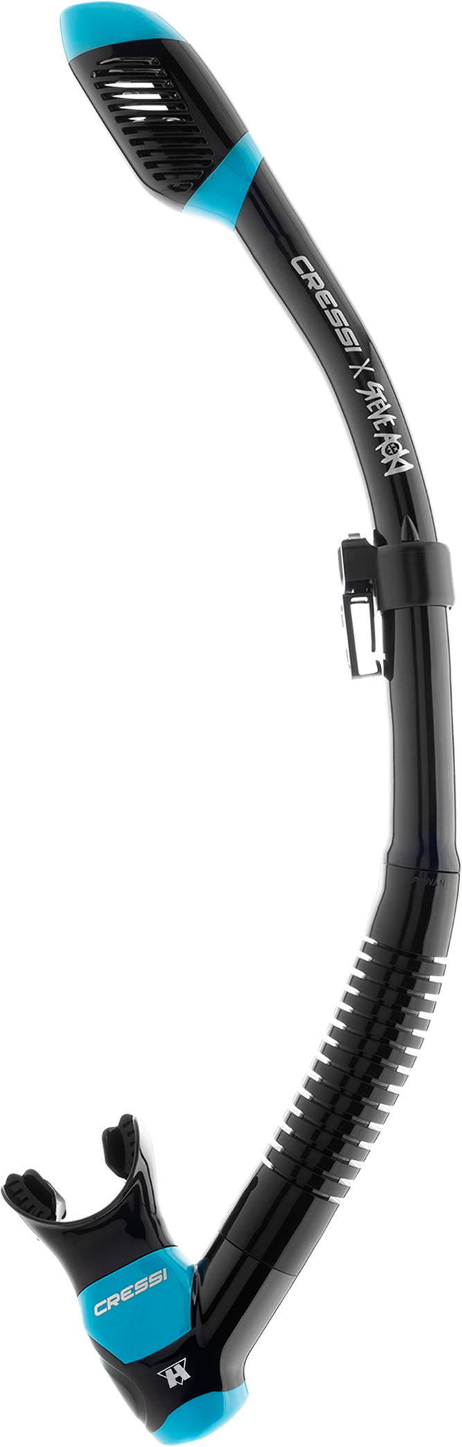 Cressi x  Steve Aoki HiroQuest snorkkelisetti, Limited Edition Black/Turquise