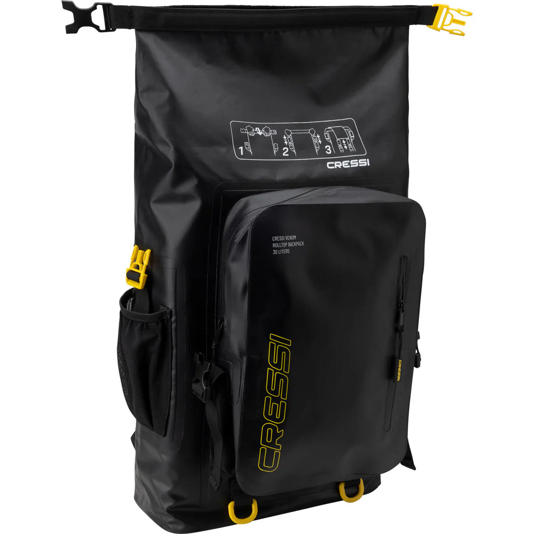 Cressi Venom 30L drybag-mallinen vesitiivis reppu