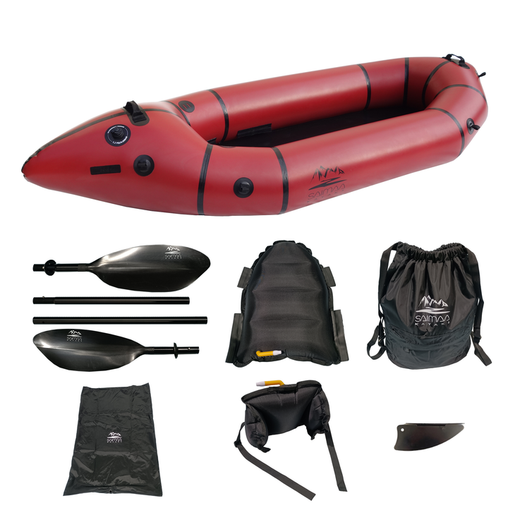 Packraft Trek Viininpunainen Yleismalli